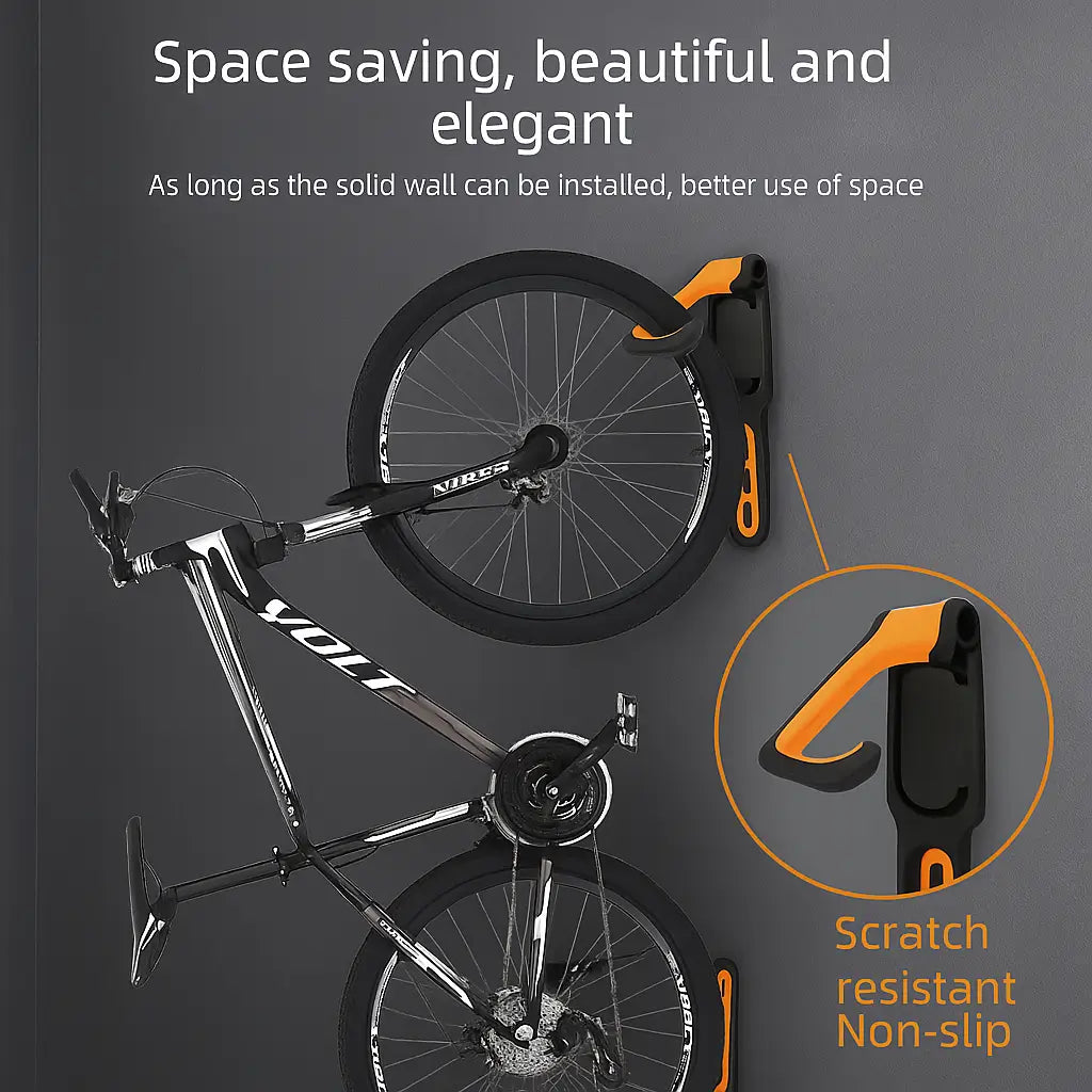 Civrano™ Foldable Wall Bike Rack – Keep Your Ride Organized & Off the Floor